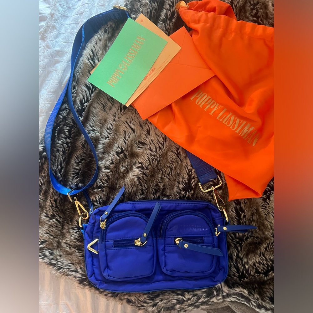 blue poppy lissisman never worn bag